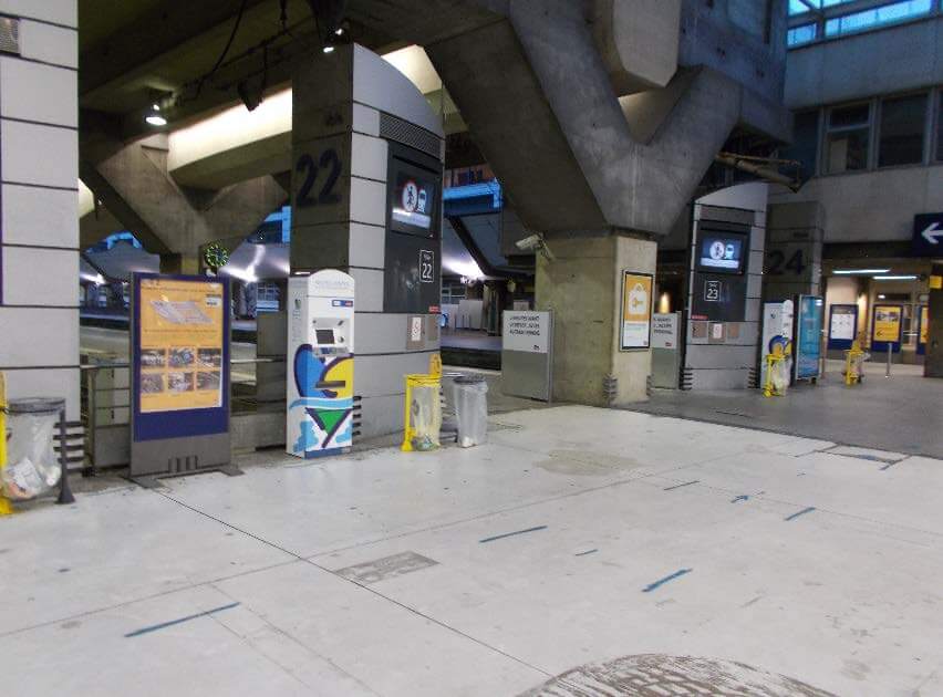 Aperçu de la zone traitée par URETEK Aperçu de la zone traitée par URETEK