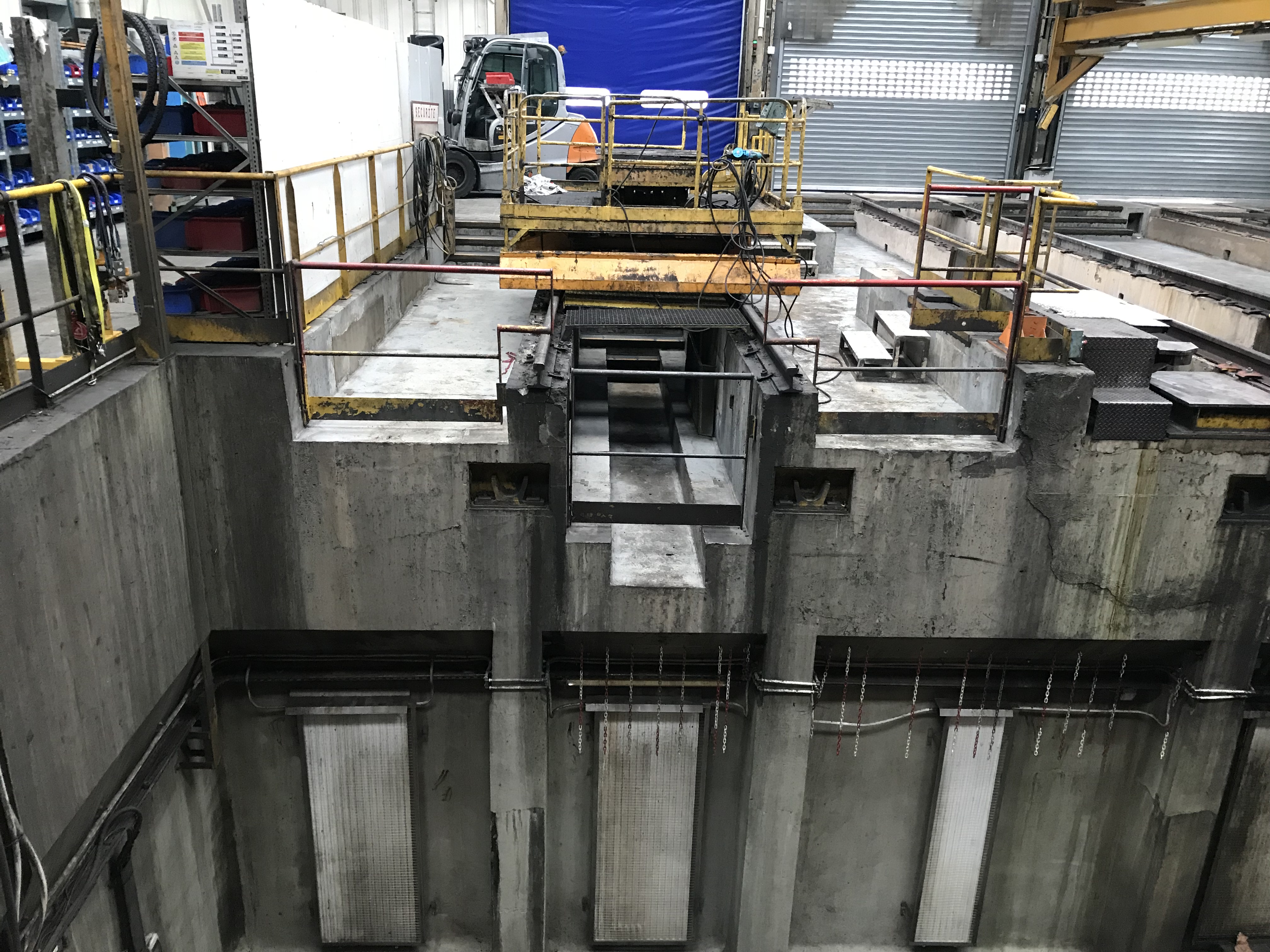 Imperméabilisation d'un vérin en fosse - Intervention URETEK