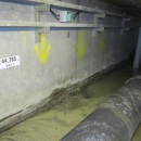 Infiltrations d'eau avant l'intervention d'URETEK