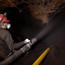 Soufflage des billes d'argile 