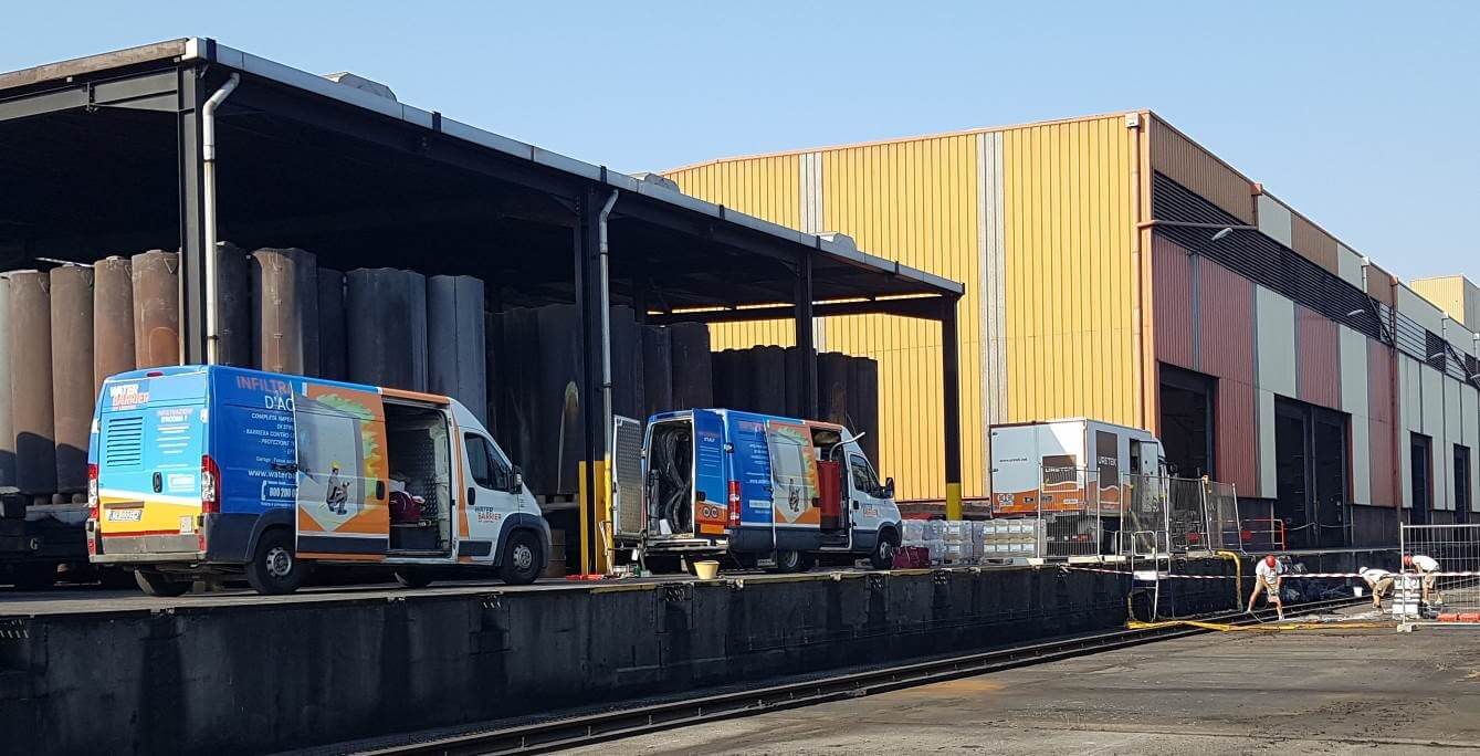 Chantier URETEK avec les procédés Deep Injections et Water Barrier Chantier URETEK avec les procédés Deep Injections et Water Barrier